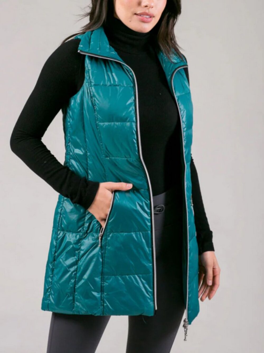 My Anorak Long Vest - Bay Berry - Size Large